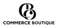 Logo of Commerce Boutique with stylized 'CB' design on a white background