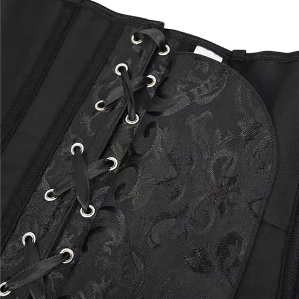Victorian Corset Gothic Satin Lace Bustier