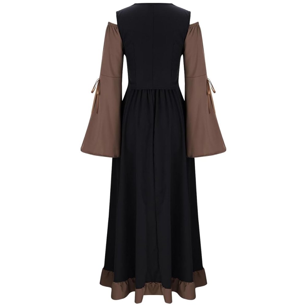 Medieval Two-Tone Maxi Dress