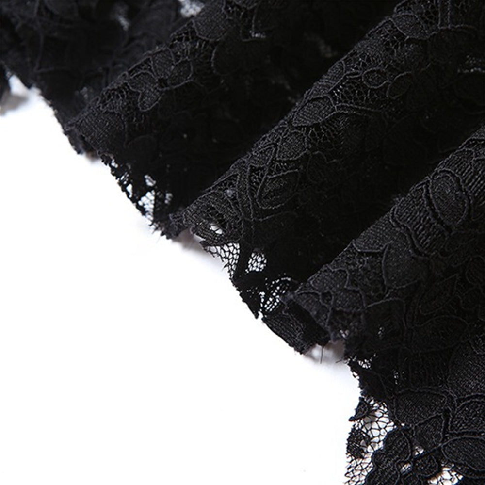 Gothic Style Skirt with Lace