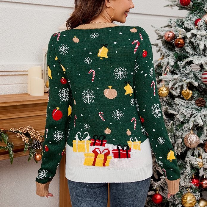 Starry Night Santa Ugly Christmas Sweater