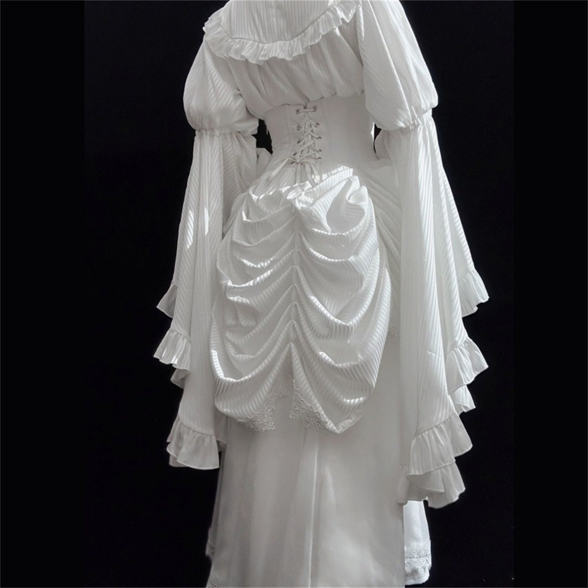 Victorian Bustle Tea Gown Corset Bodice