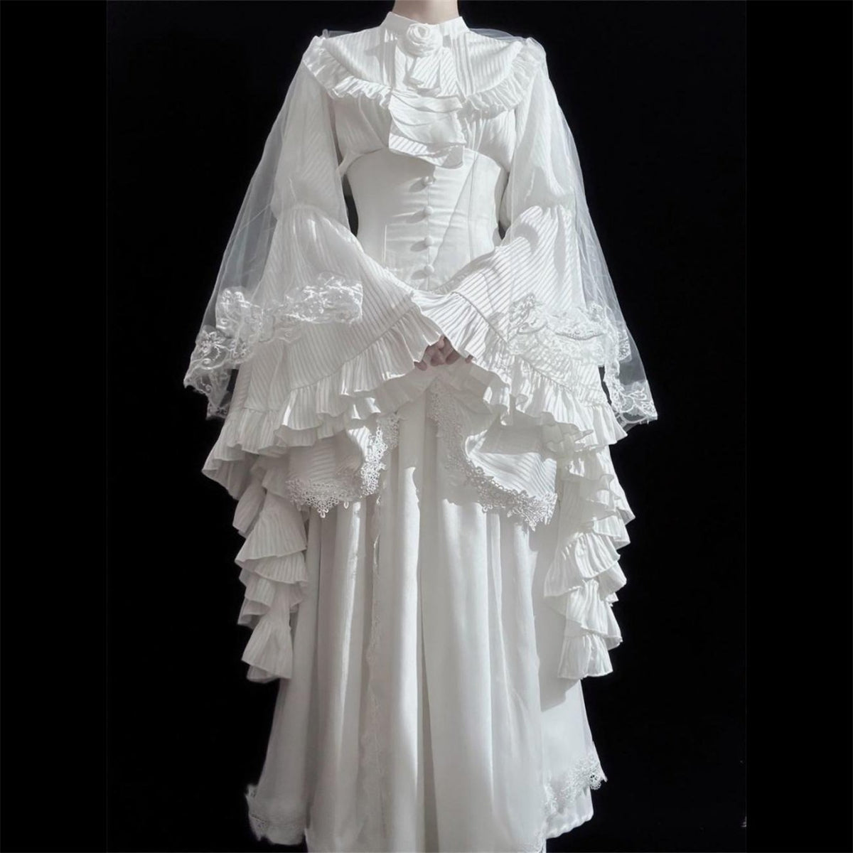Victorian Bustle Tea Gown Corset Bodice