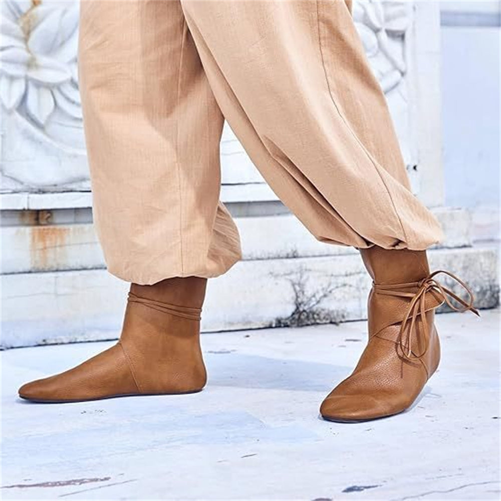 Side Laced Ankle Boots