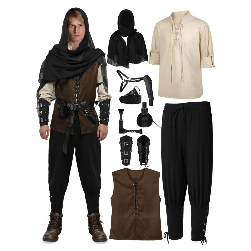 9 PCS Viking Pirates Outfits