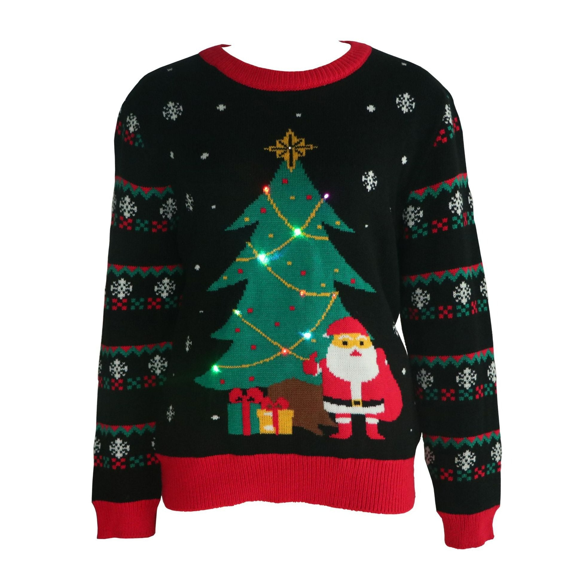 Christmas Trees Light-up Ugly Christmas Sweater