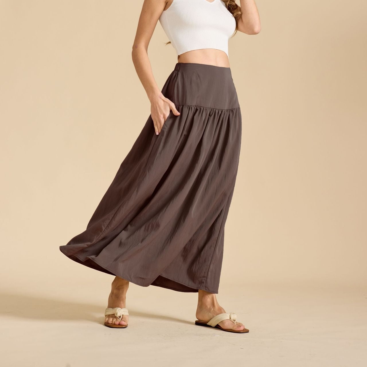 Renaissance Style High Waist Maxi Skirt