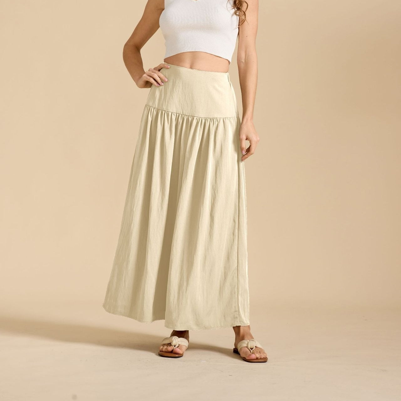 Renaissance Style High Waist Maxi Skirt