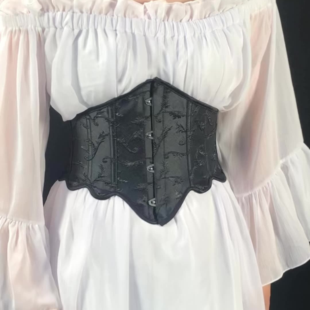 Victorian Underbust Jacquard Girdle Bustier
