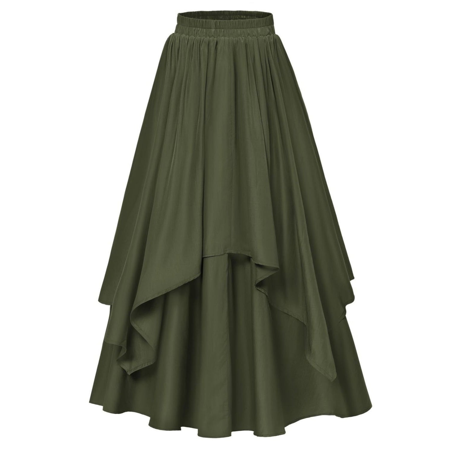 Renaissance Dual-Layer Swing Maxi Skirt