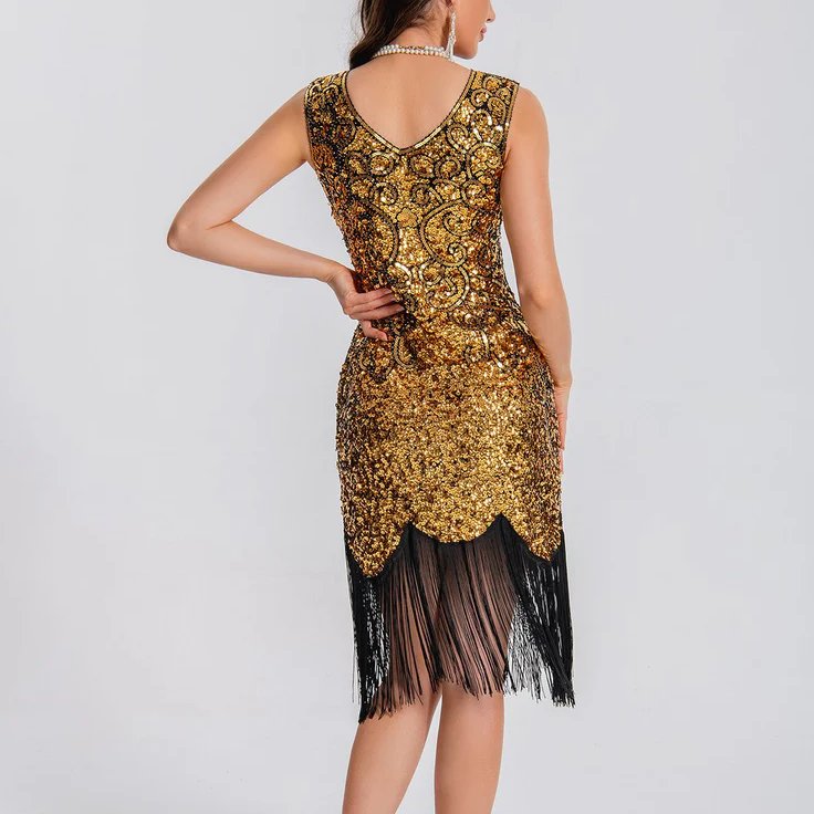 Art Deco Glitter Flapper Dress