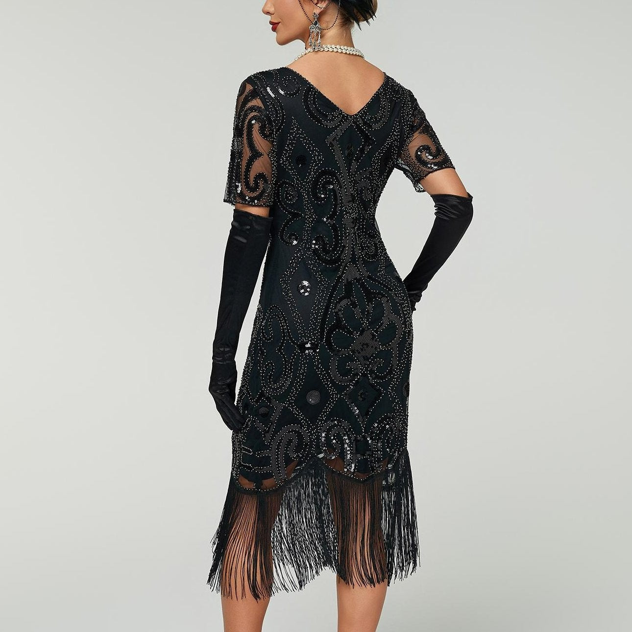 Art Deco Beaded Flapper Dress