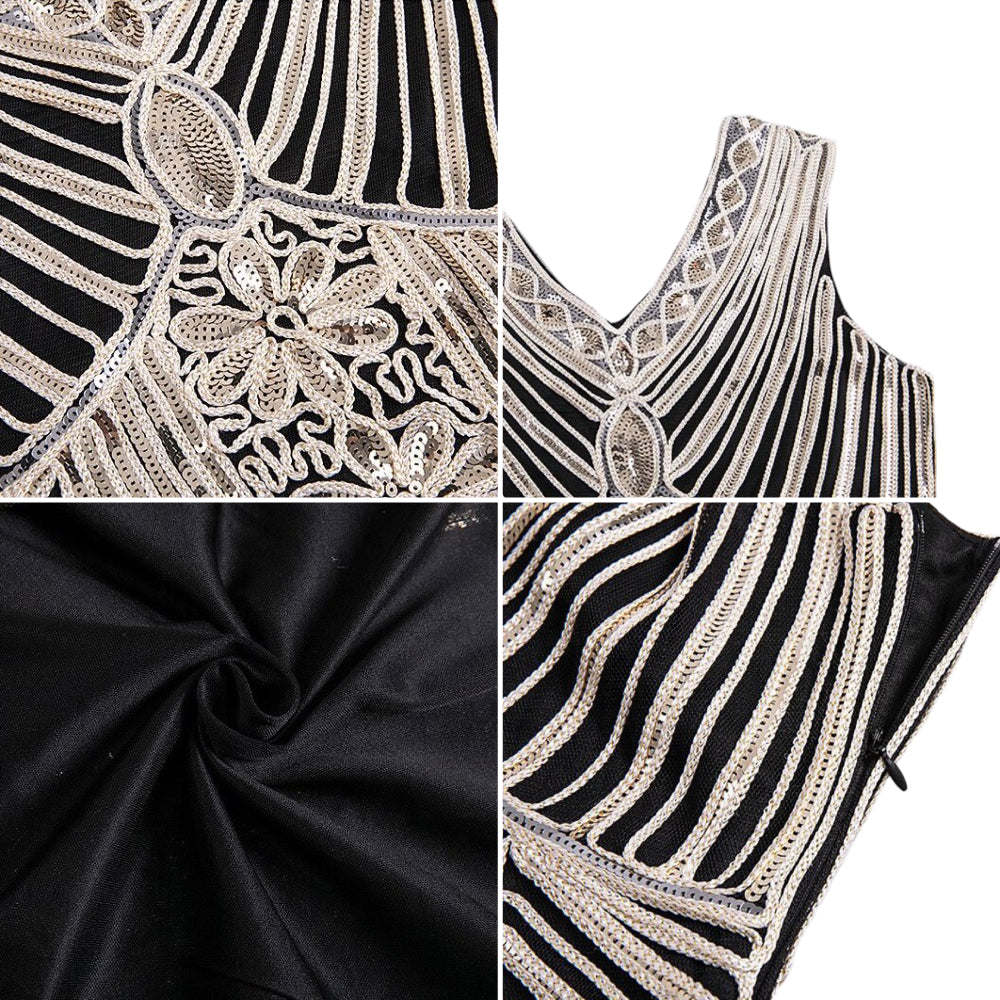 Sparkly Sequin Bodycon Flapper Dress