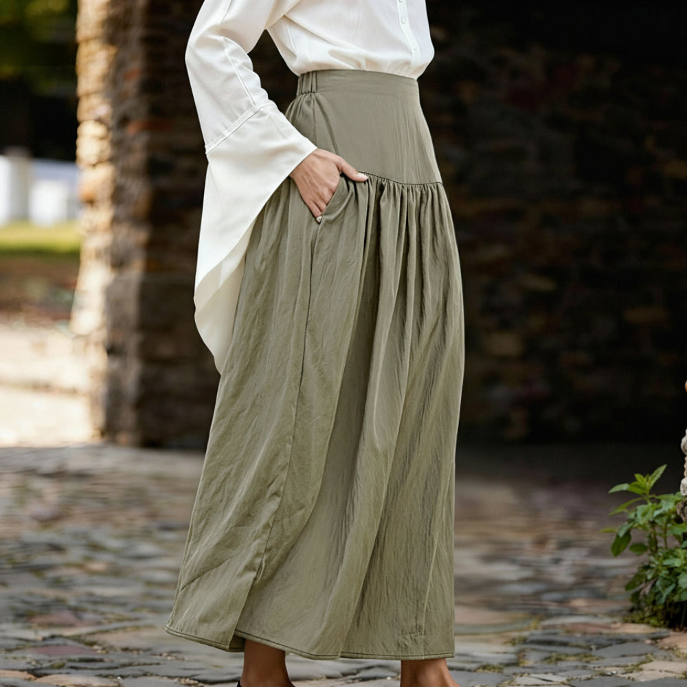 Renaissance Style High Waist Maxi Skirt