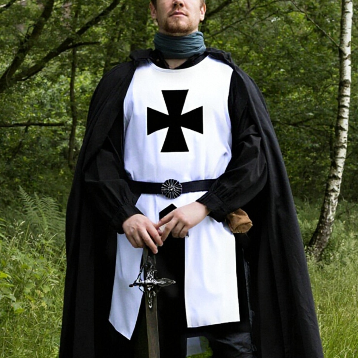 Sleeveless Medieval Templar Tunic