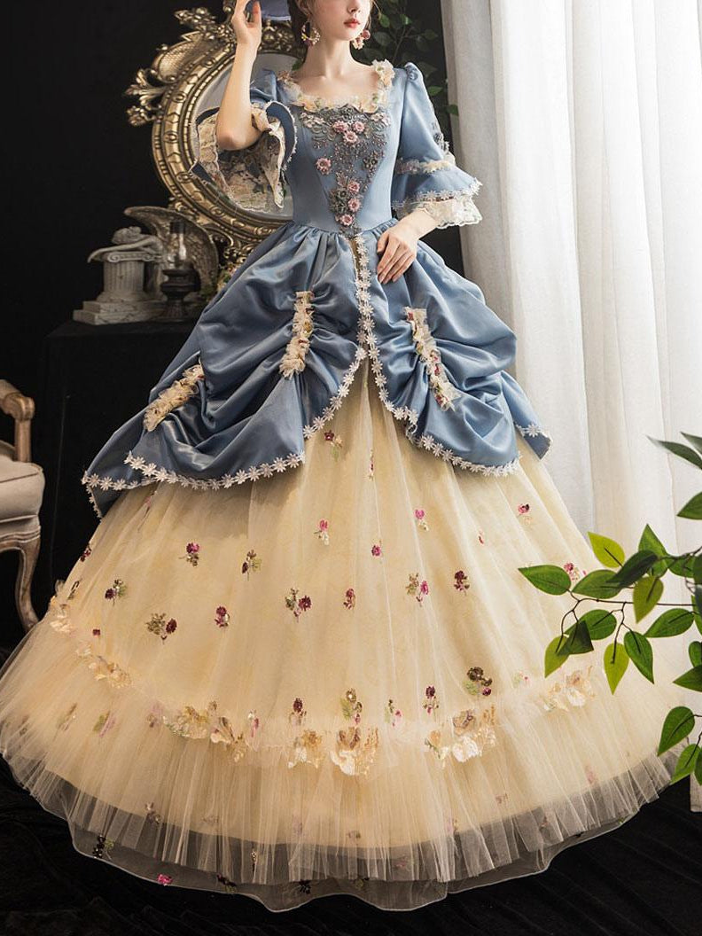 Rococo Marie Antoinette Style Gown Robe à la Polonaise