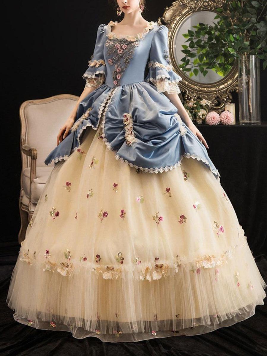 Rococo Marie Antoinette Style Gown Robe à la Polonaise