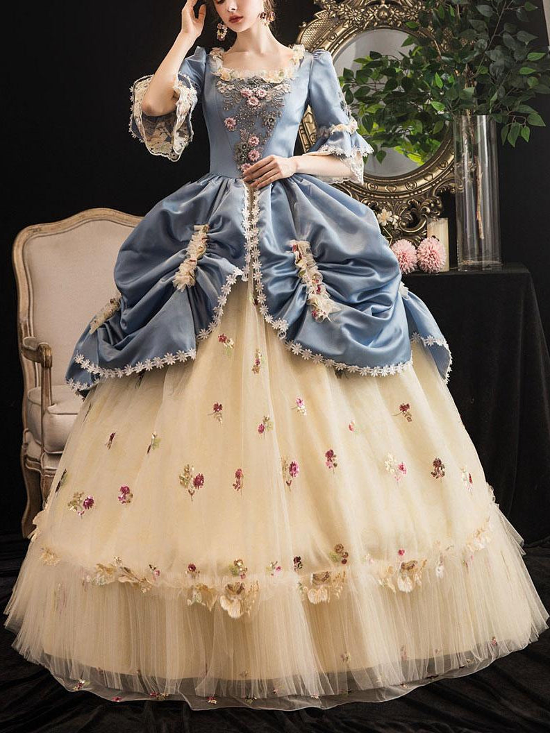 Rococo Marie Antoinette Style Gown Robe à la Polonaise