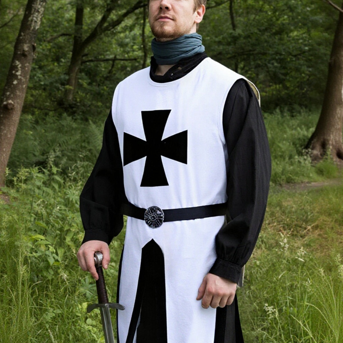 Sleeveless Medieval Templar Tunic