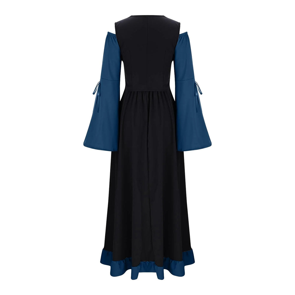Medieval Two-Tone Maxi Dress