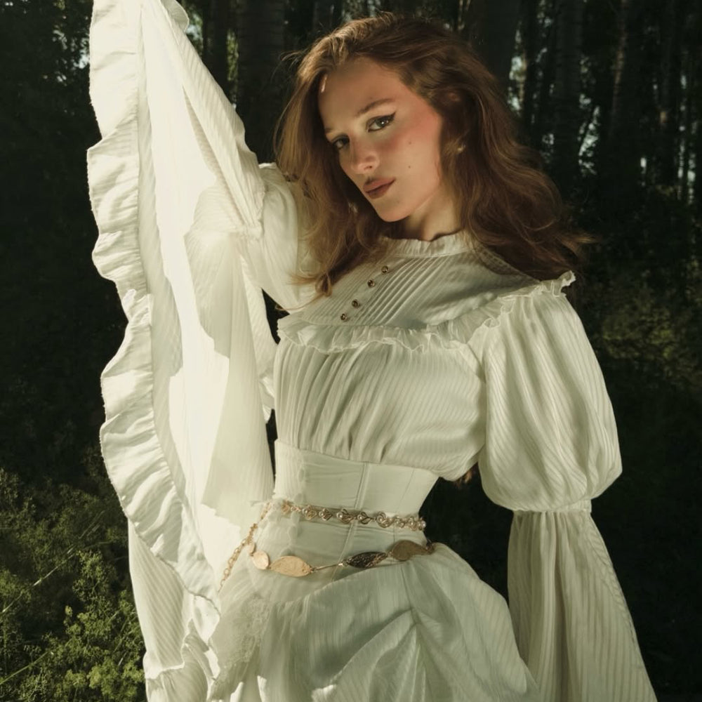 Victorian Bustle Tea Gown Corset Bodice