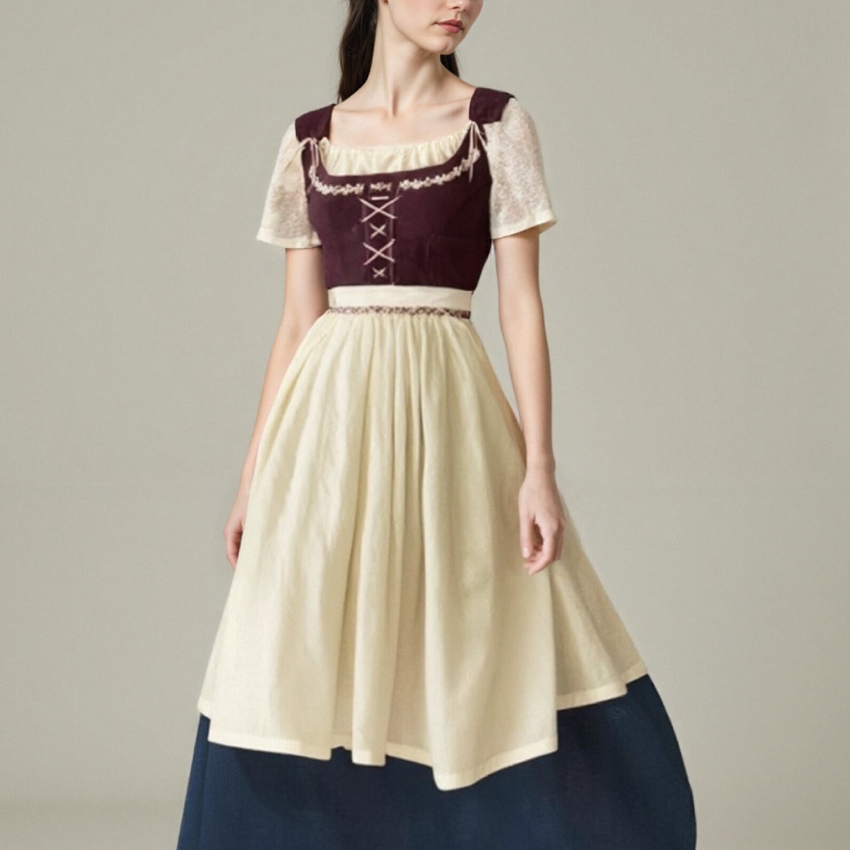 Women's Medieval Renaissance Maid Costume Dress