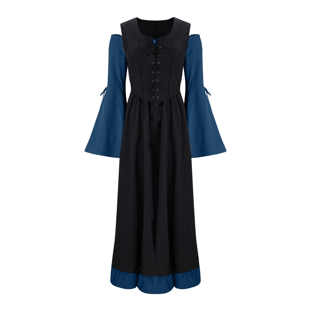 Medieval Two-Tone Maxi Dress