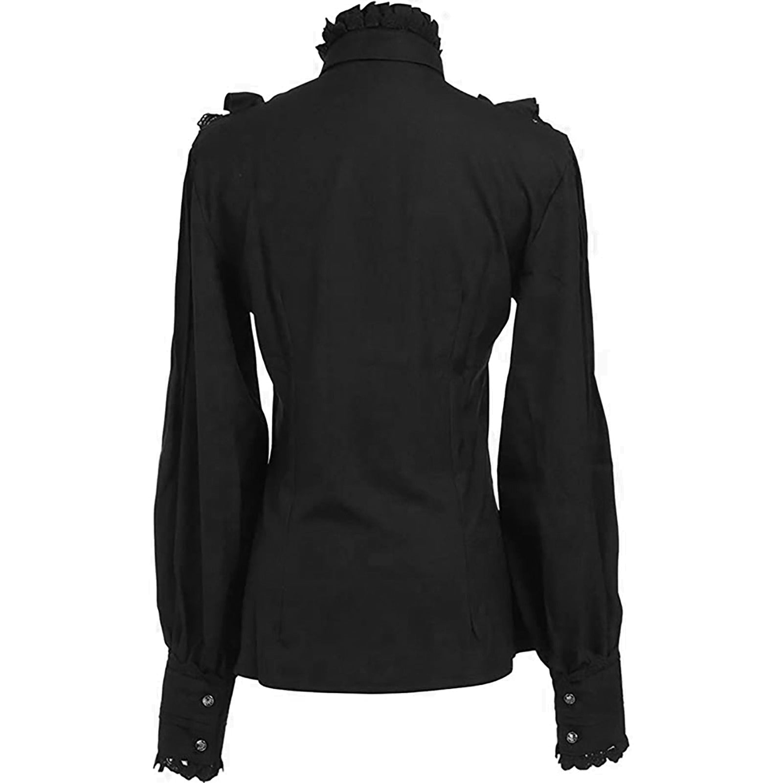 Renaissance Gothic Style Ruffle Sleeve Blouse