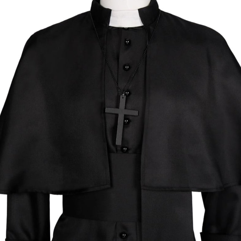 Clergy Cassock with Shoulder Cape