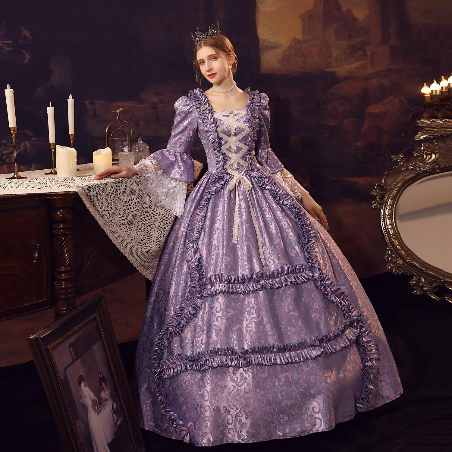 Rococo Marie Antoinette Style Ball Dress