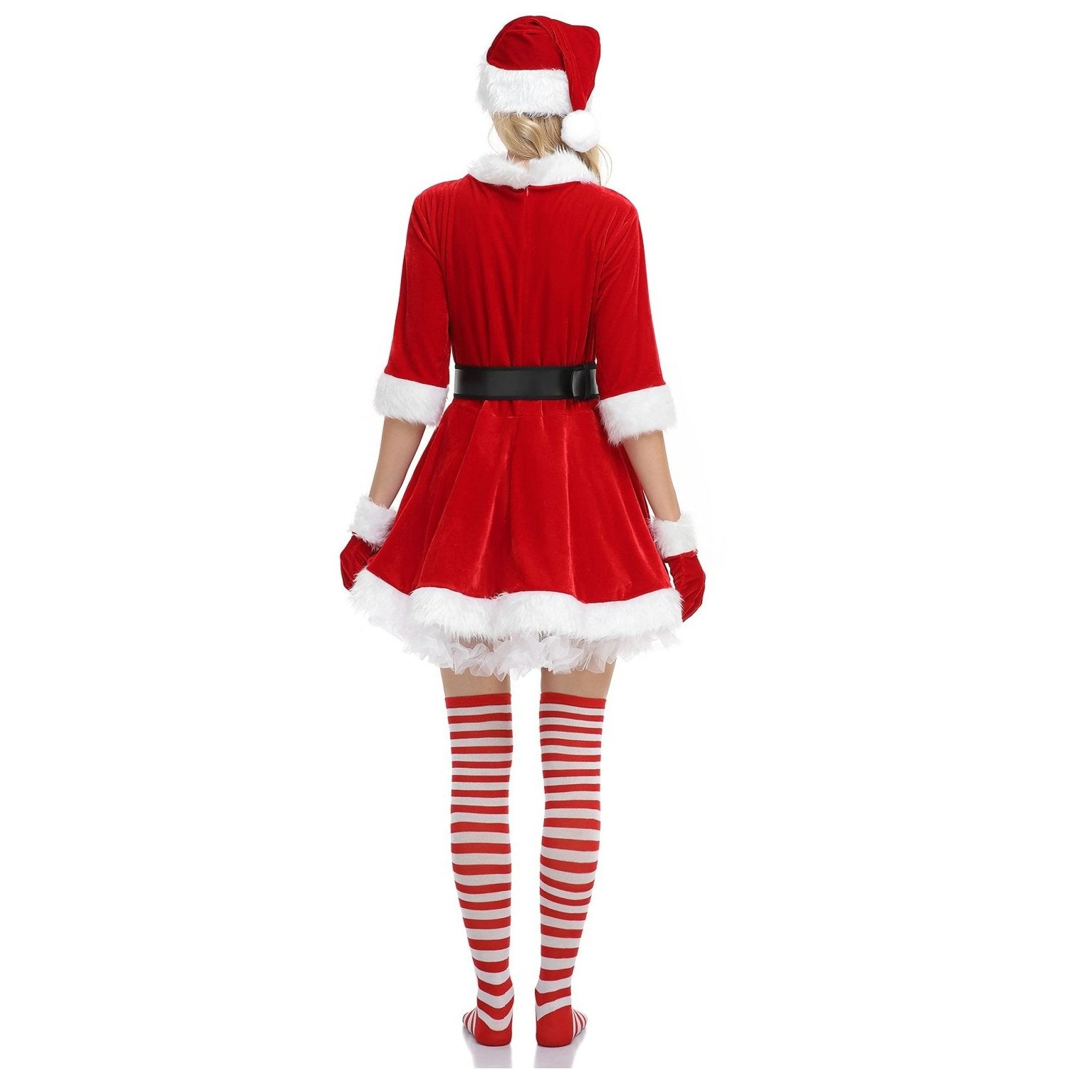 Women's Mrs. Claus Costume with Santa Hat