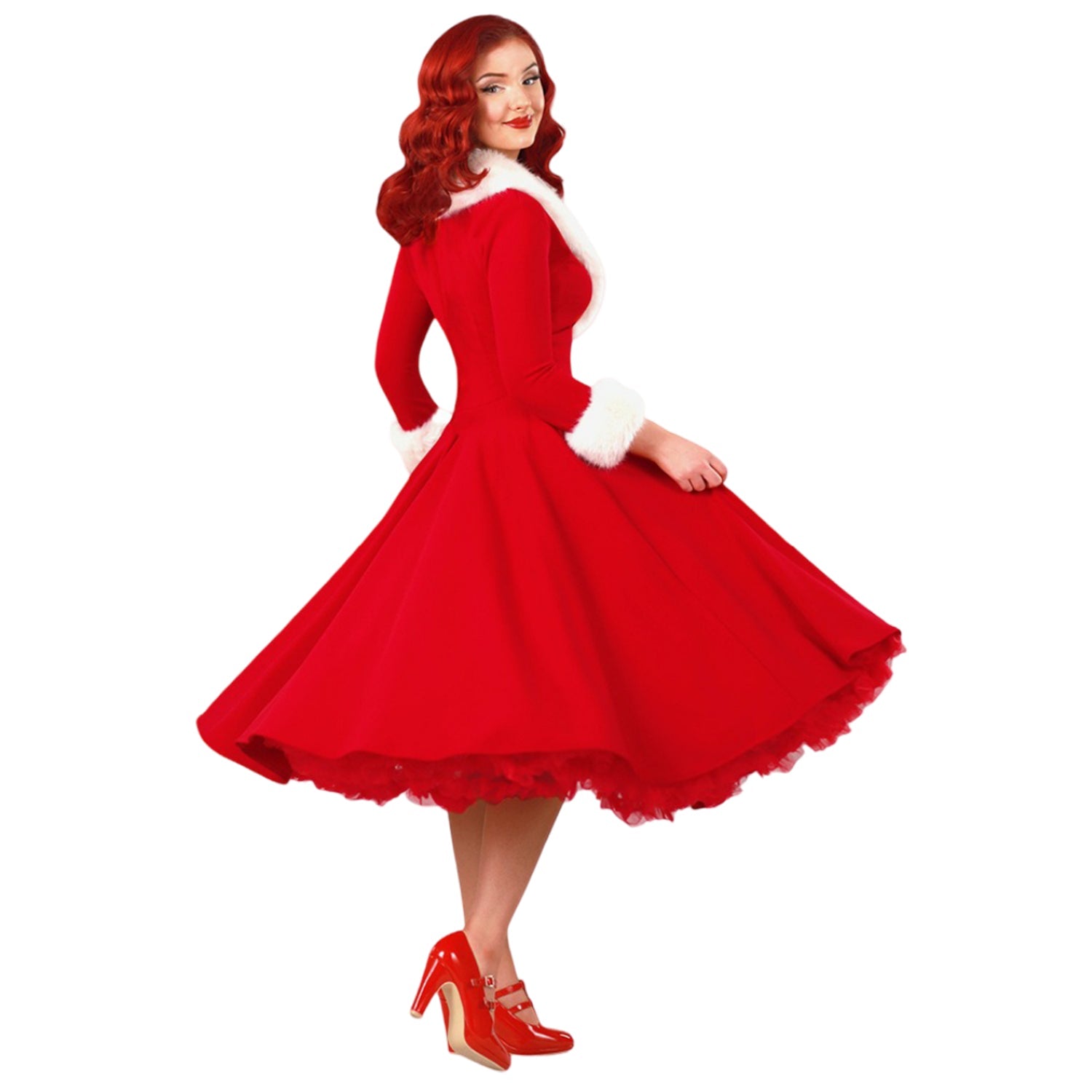 Christmas Retro Mrs. Claus A-Line Dress