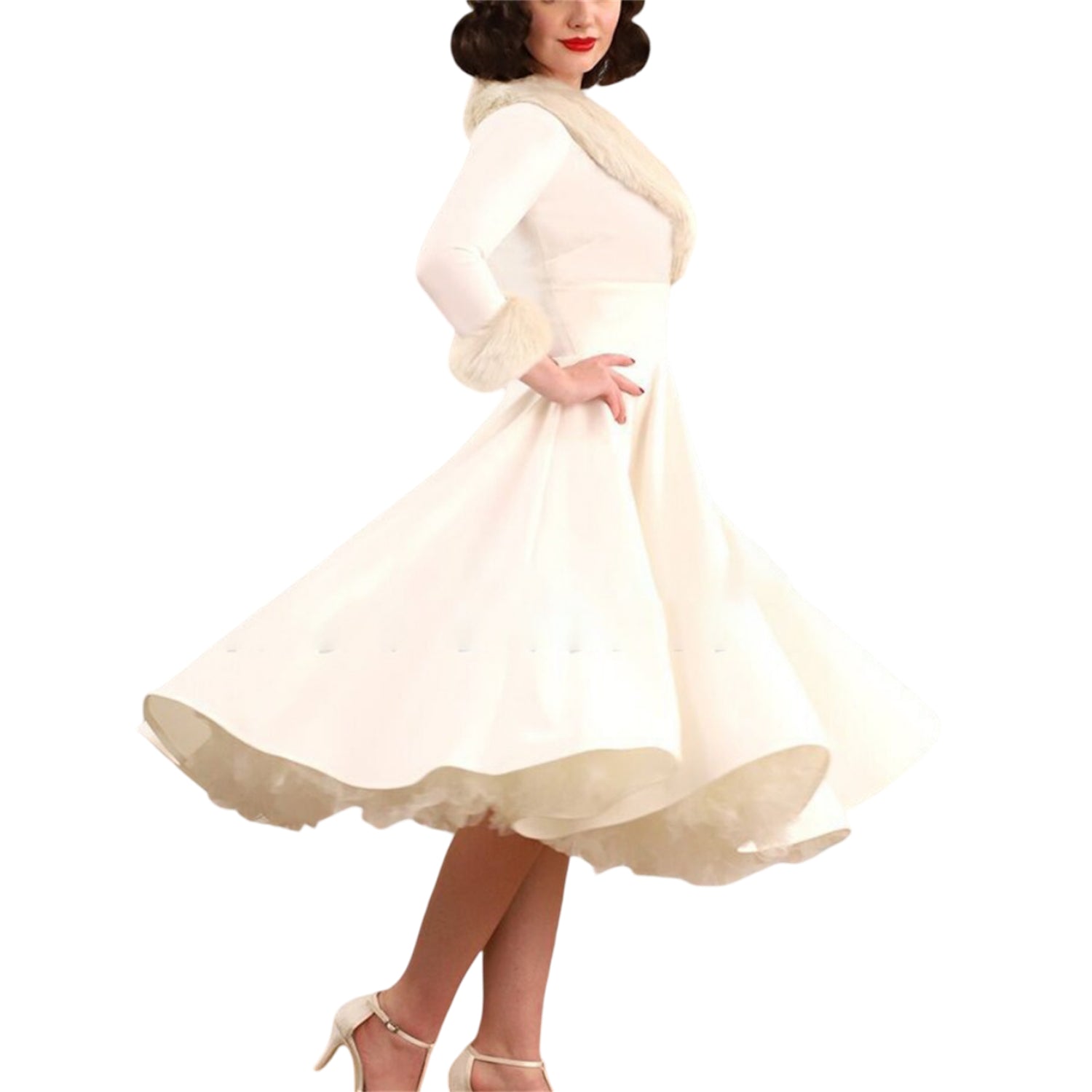 Christmas Retro Mrs. Claus A-Line Dress