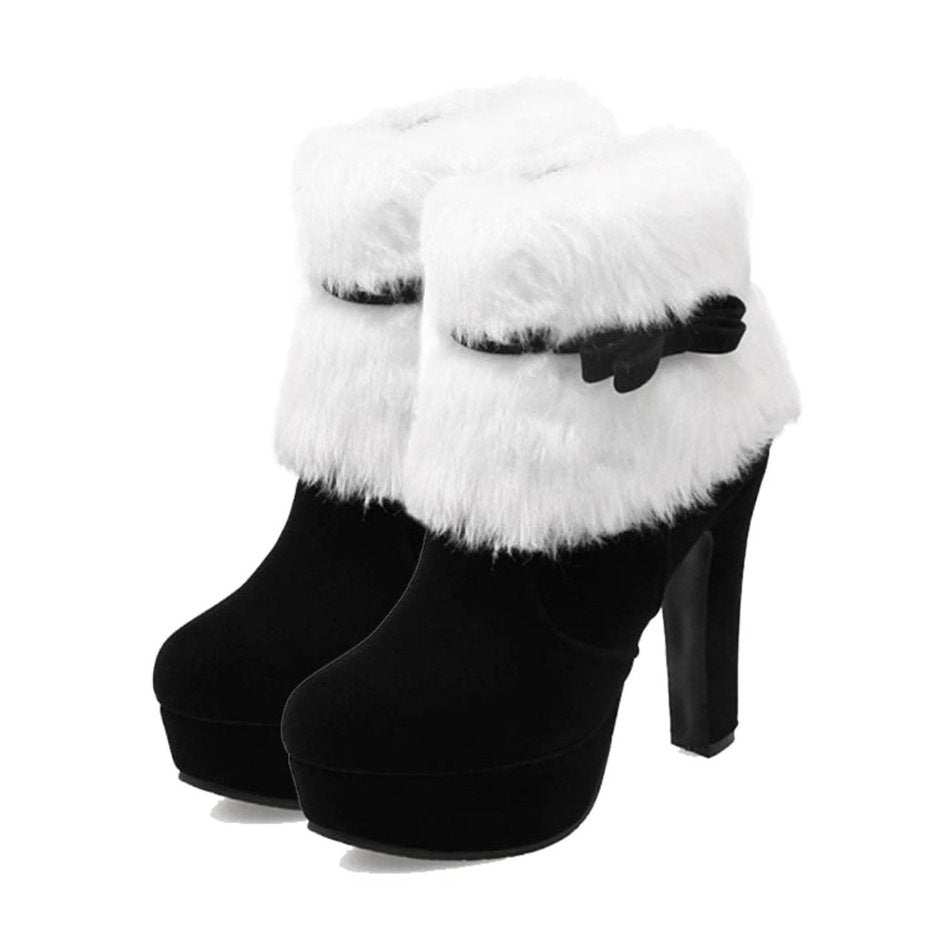 Christmas Retro High Heel Boots 12CM