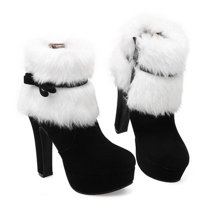 Christmas Retro High Heel Boots 12CM