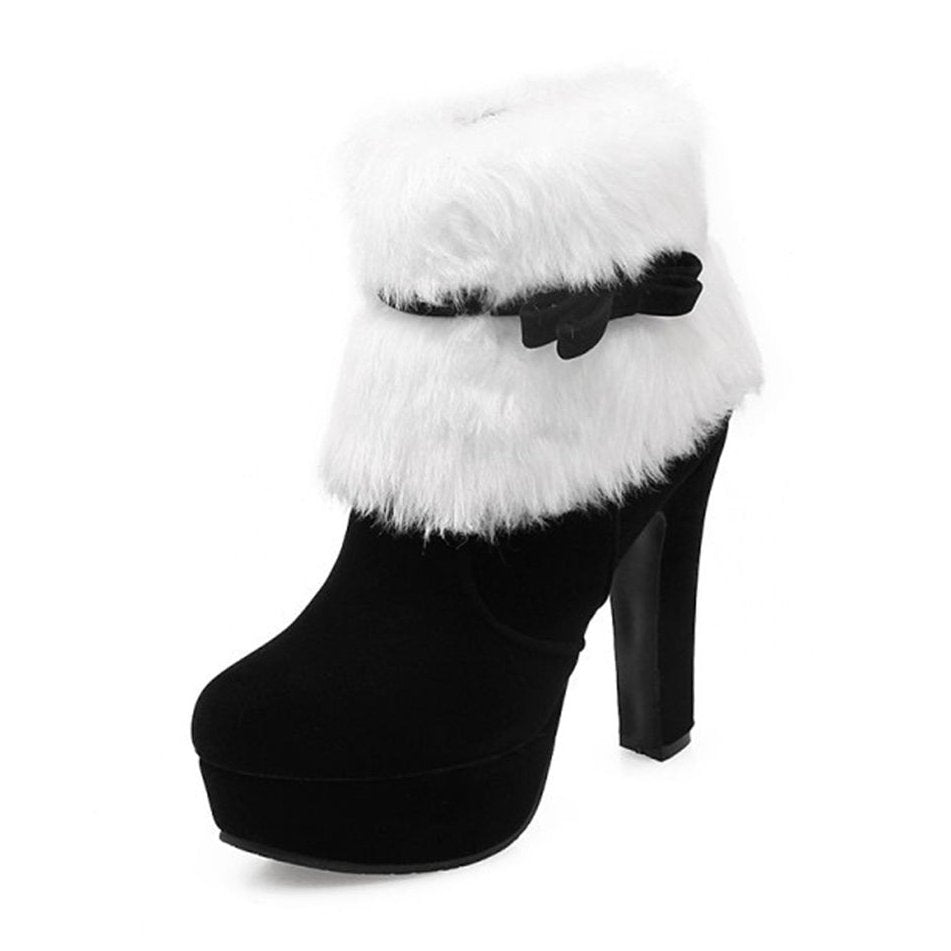 Christmas Retro High Heel Boots 12CM