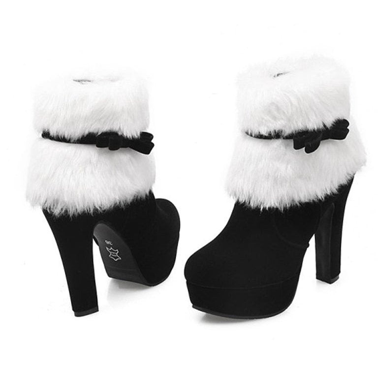 Christmas Retro High Heel Boots 12CM