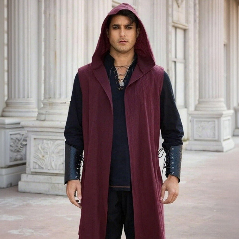 Medieval Hooded Tunic Vest