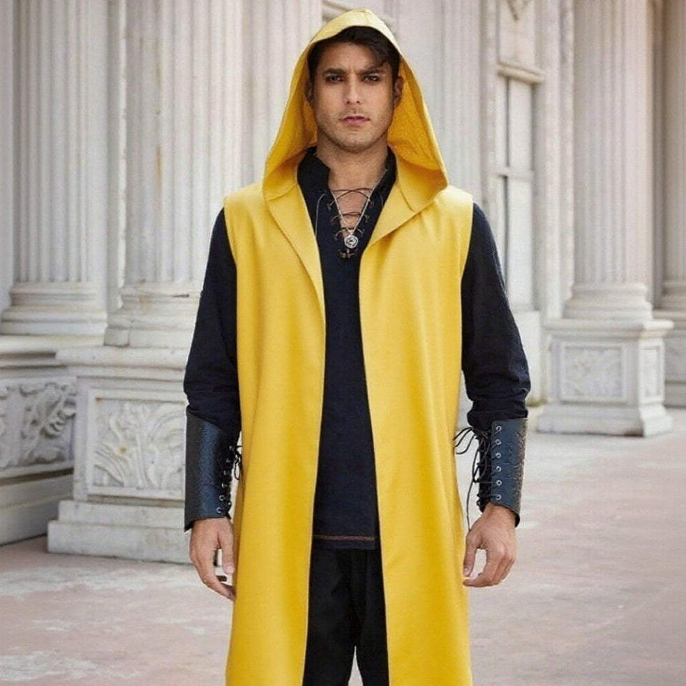 Medieval Hooded Tunic Vest