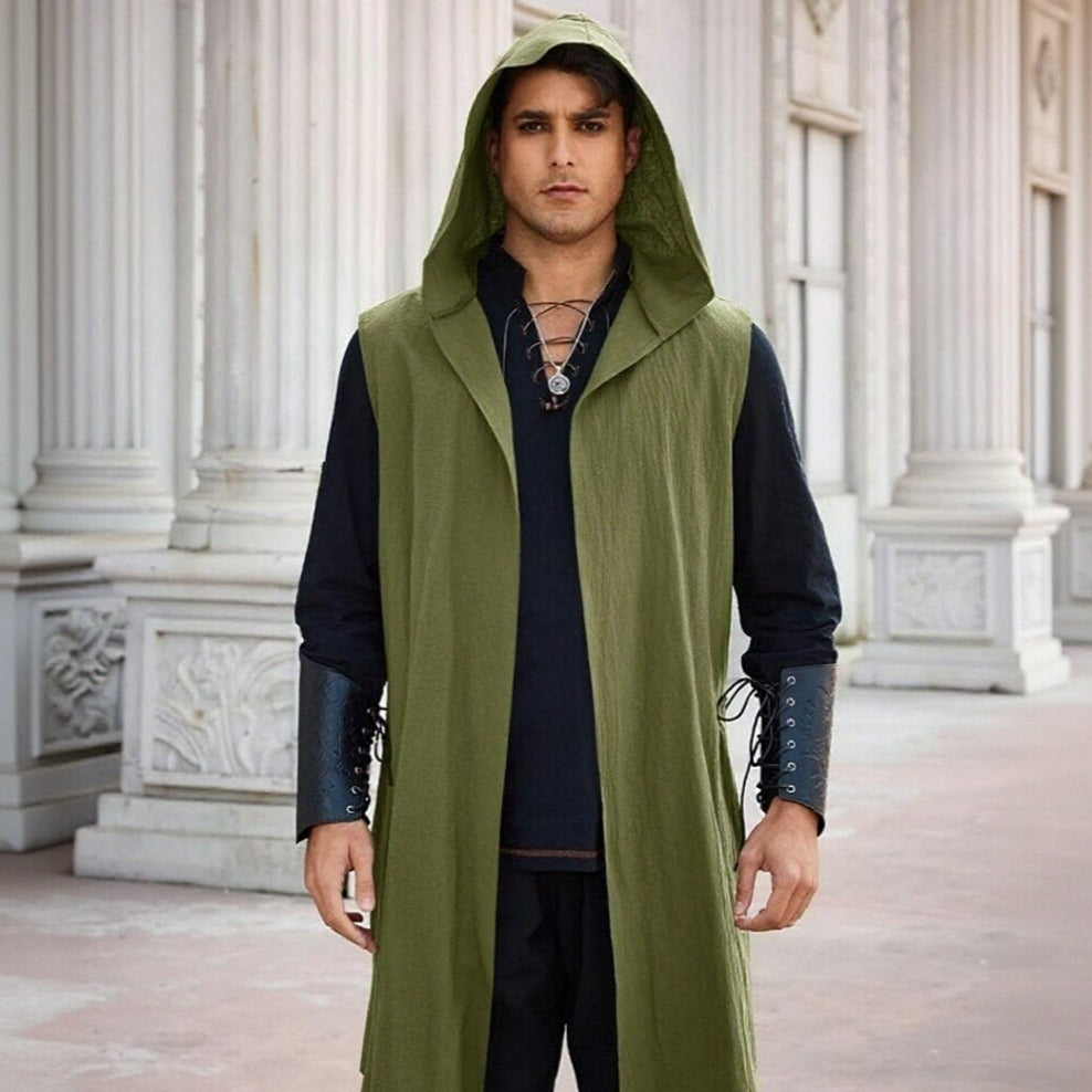 Medieval Hooded Tunic Vest