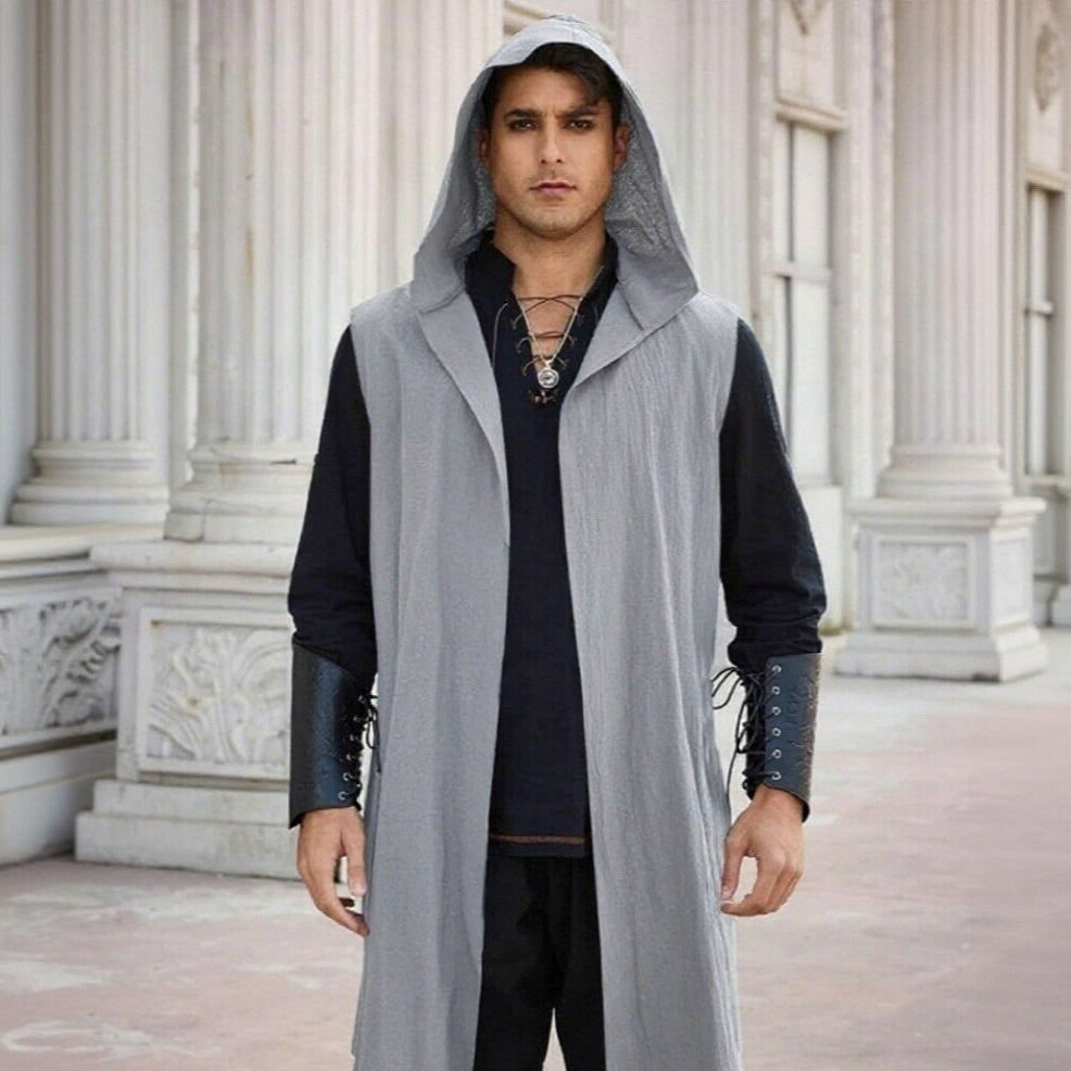 Medieval Hooded Tunic Vest