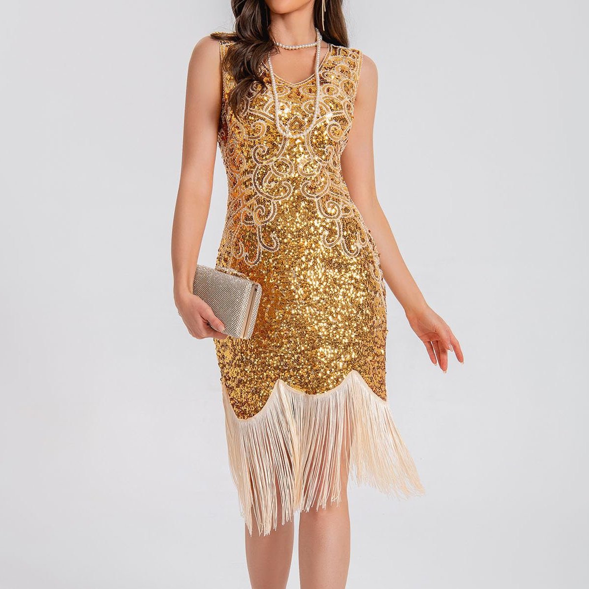 Art Deco Glitter Flapper Dress