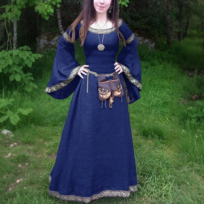 Celtic Long Bell Sleeve Dress