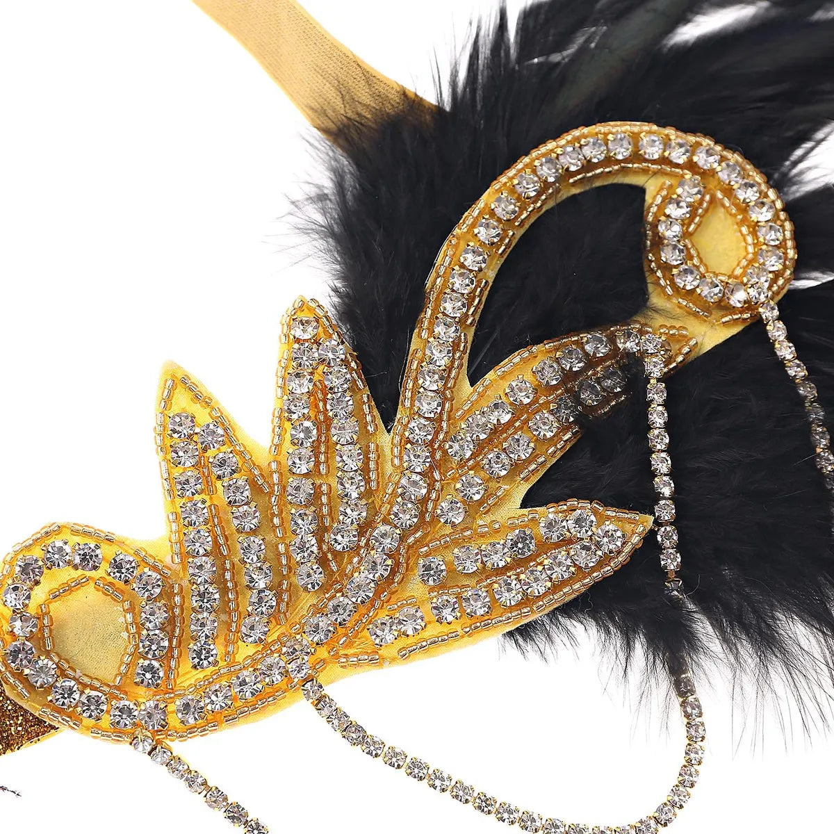 Art Deco V-Neck Flapper Dress with ACCs