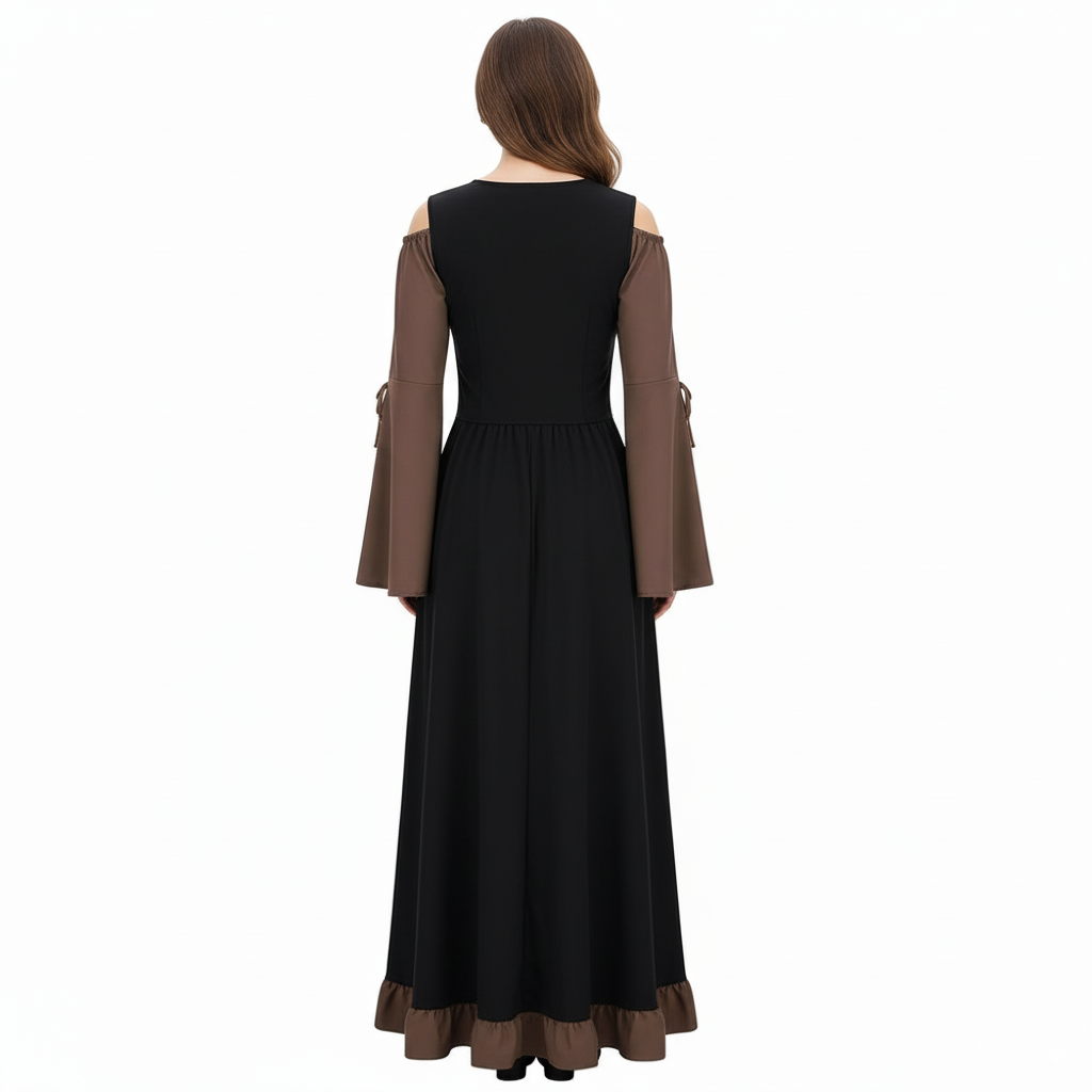 Medieval Two-Tone Maxi Dress