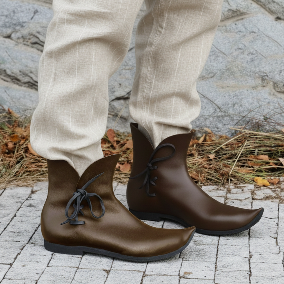 Side Laced Ankle Boots