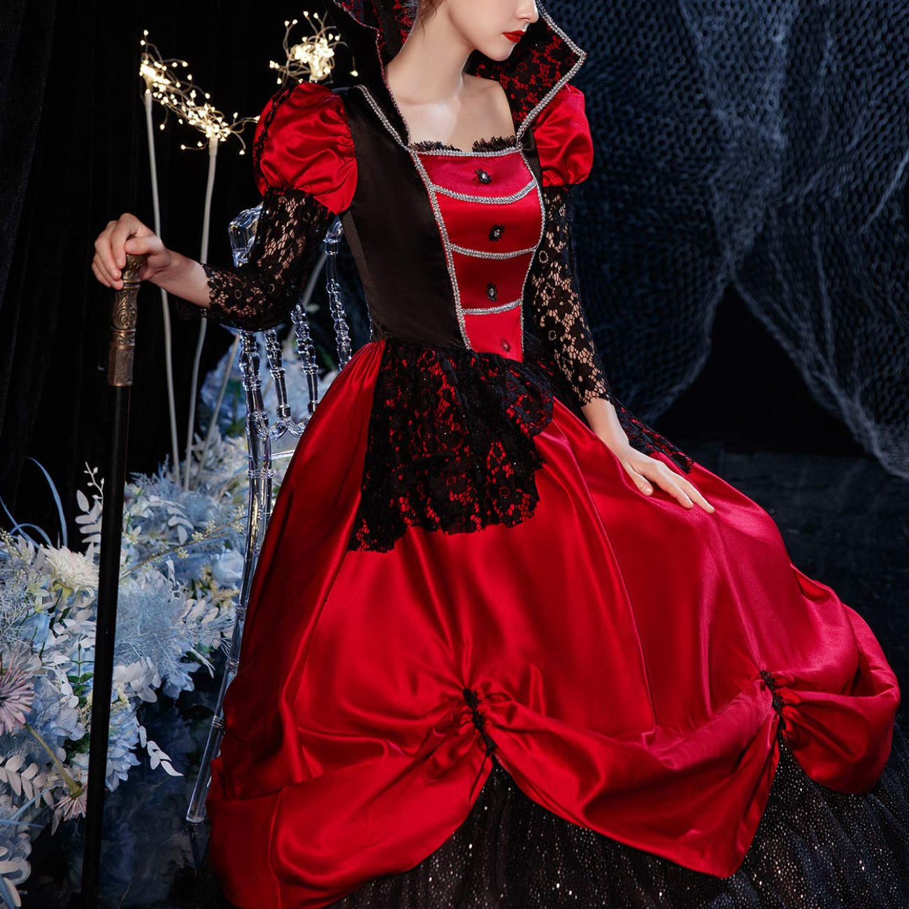 Gothic Victorian Crinoline Style Ball Gown
