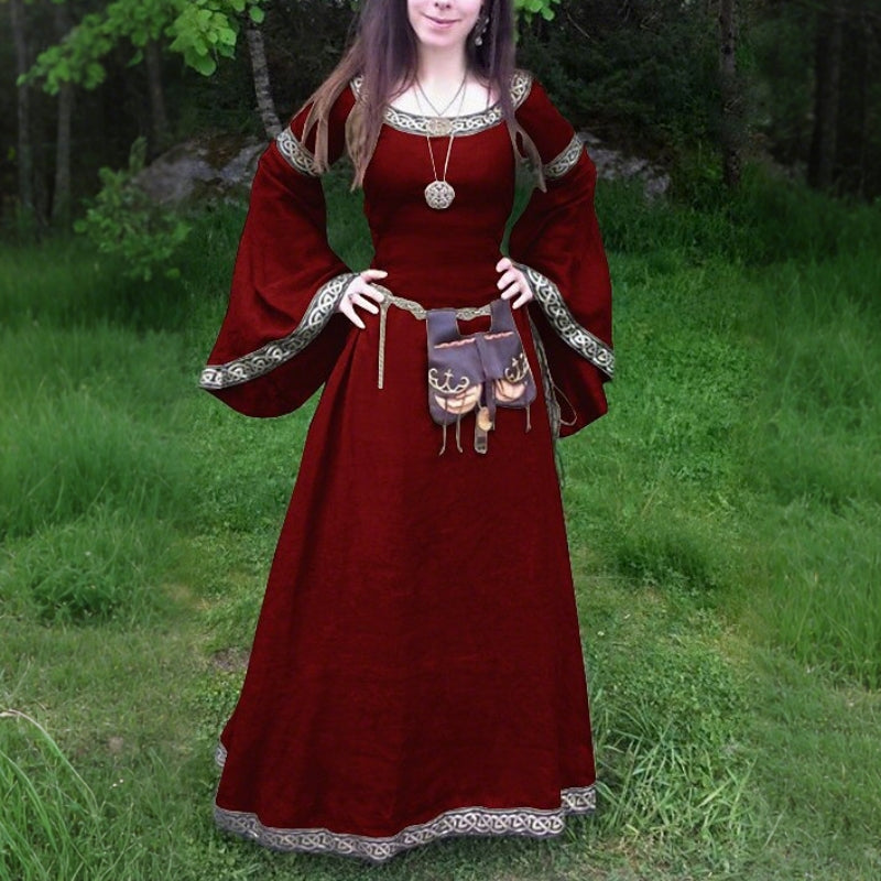 Celtic Long Bell Sleeve Dress