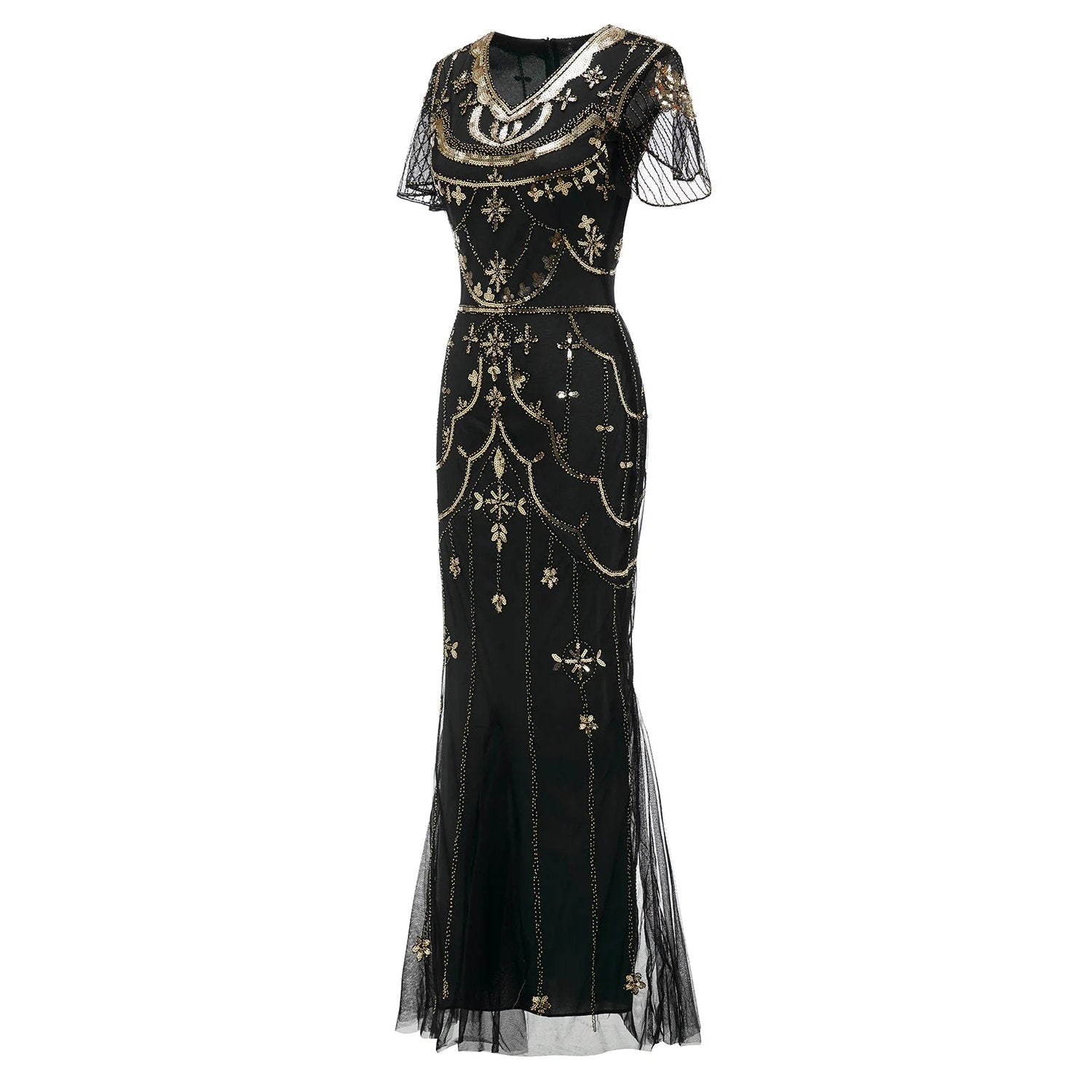 Art Deco Sequin Flapper Costume Set