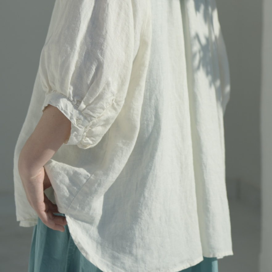 Medieval Renaissance Style Linen Blouse